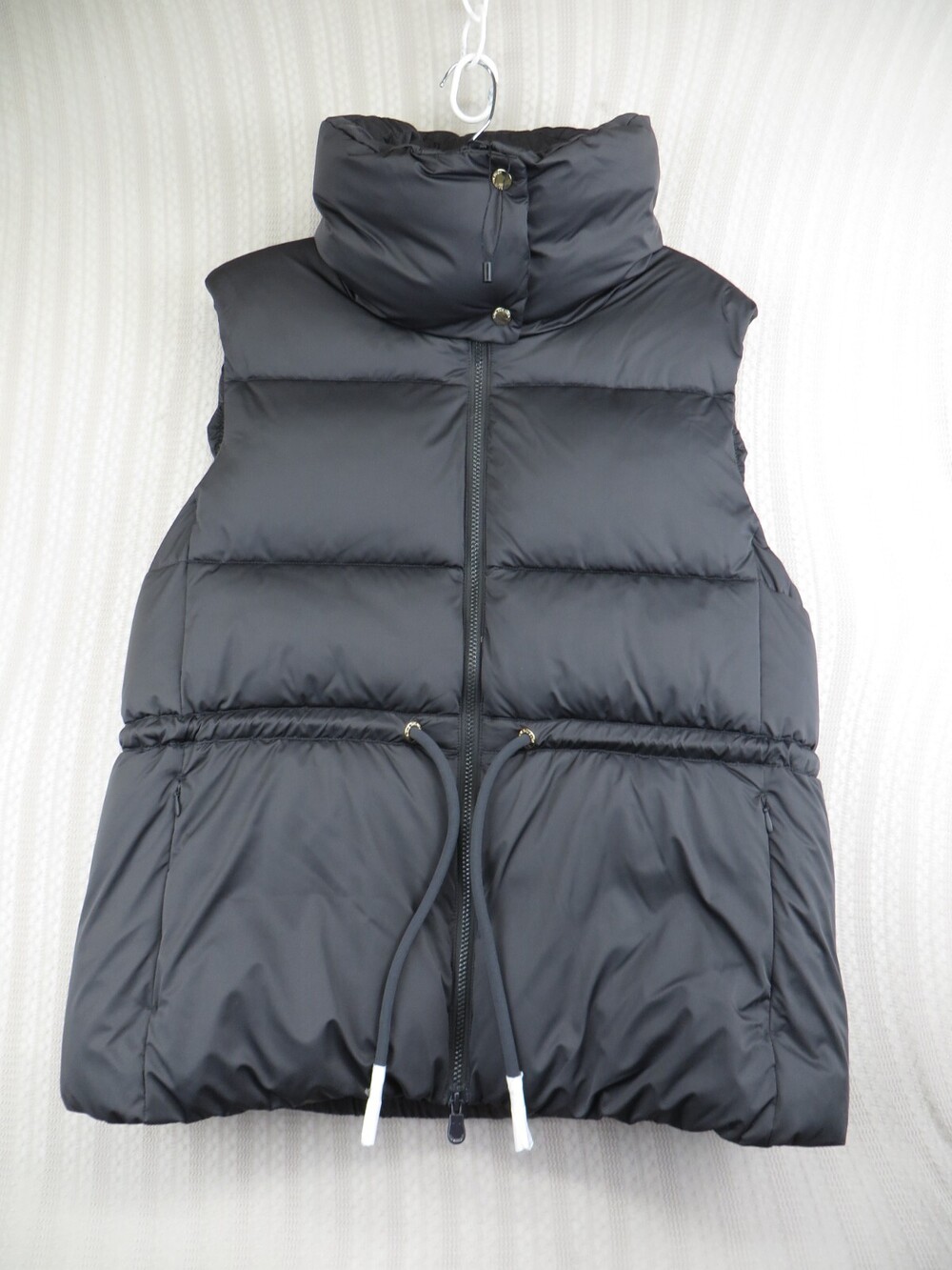 Save The Duck Vest Womens 4/L Black Puffer Plumtech Insulated Full Zip